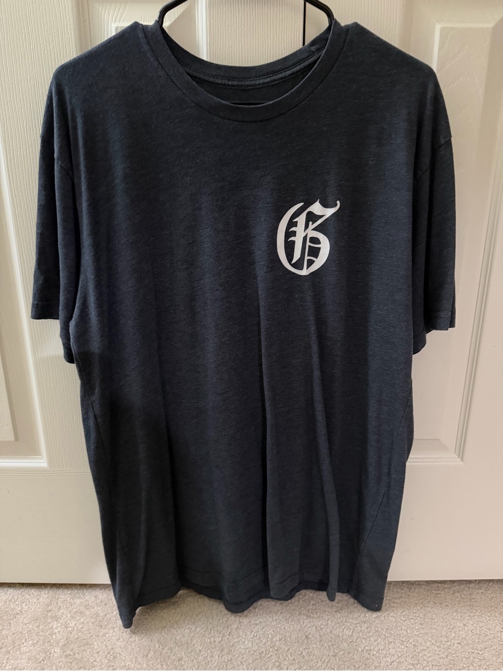 Greyson Black Short-Sleeve Tee with White Gothic 'G' Logo